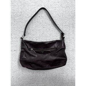 Lachetta Milano Dark Burgandy Leather Single Strap Casual Hobo Shoulder Bag